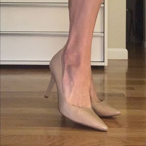 Leather Nine West Pumps Tan